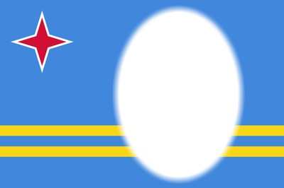 Aruba flag Photo frame effect