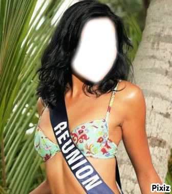 Miss Réunion Photo frame effect