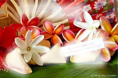 fleurs de polynesie Fotomontaggio