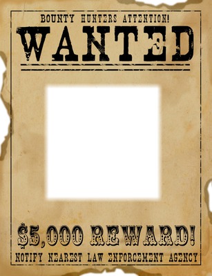 Wanted Fotomontage