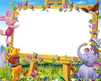 Luv_Pooh & friends frame Φωτομοντάζ