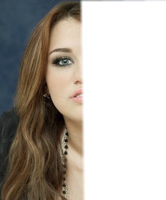 Miley'nin Yüzü Photo frame effect