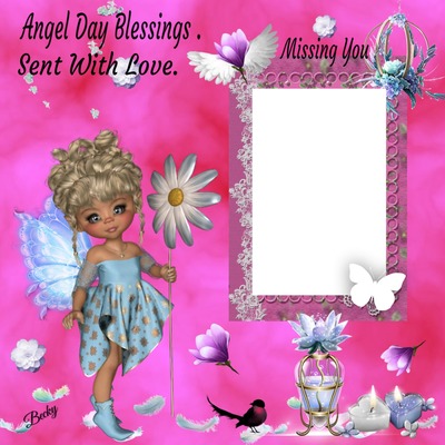 angel day blessings Montaje fotografico