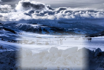 western hiver Photomontage