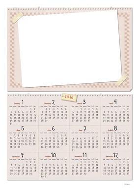 calendrier 2016 フォトモンタージュ