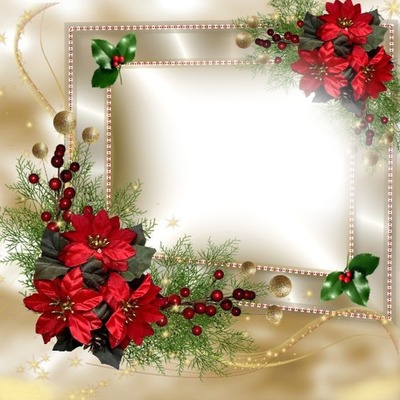 Christmas frame Photomontage