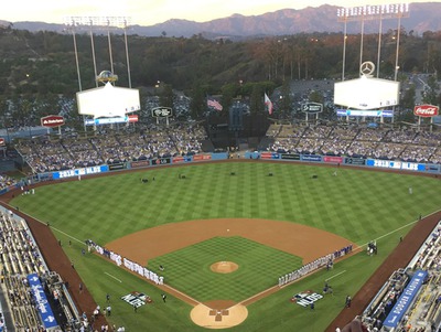 Dodgers stadium Photo frame effect