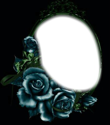 blue roses Fotomontasje