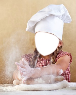 девочка повар Fotomontage
