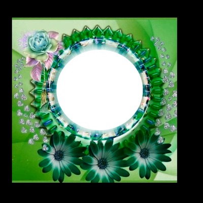 Mari19 circulo con flores Photomontage