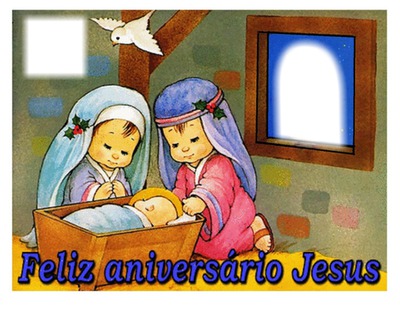 feliz aniversário Jesus Fotomontāža