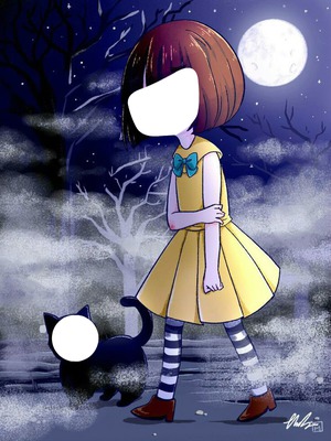 Mister Midnight and Fran Bow Photomontage