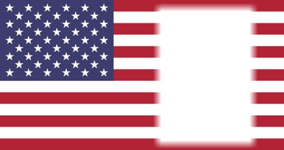 United States of America flag Photo frame effect