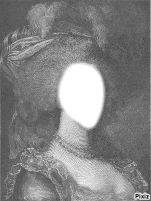 Marie Antoinette Photo frame effect
