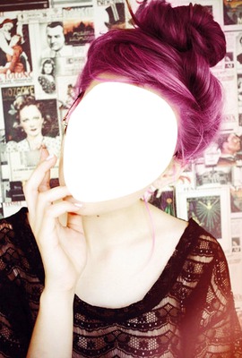 Renkli Saç Fotomontage