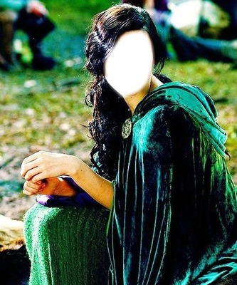 Morgana's Face 2 (Merlin) Photo frame effect