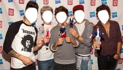 One Direction (visage). Fotomontage