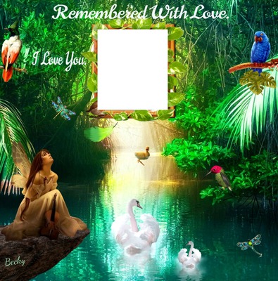 remembered with love Photomontage