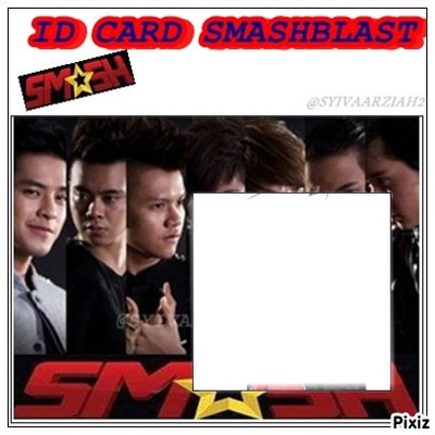 Id card smashblast Fotomontáž