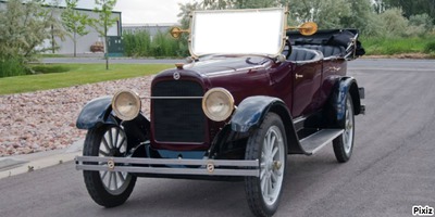 voiture 1920 Fotomontagem