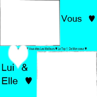 Vous, Lui & Elle ♥ Fotomontaż