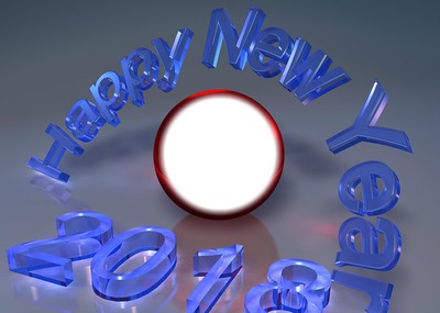 happy new year Fotomontaža
