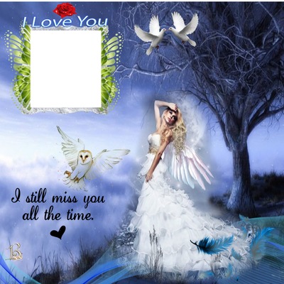 I STILL MISS YOU ALL THE TIME Photo frame effect