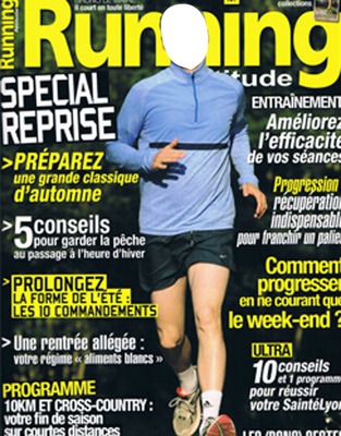 running homme Fotomontage