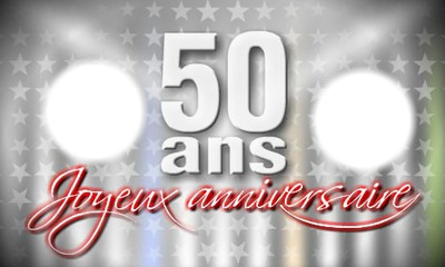 50 ans Photo frame effect