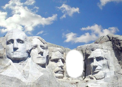 Mont Rushmore Fotomontáž