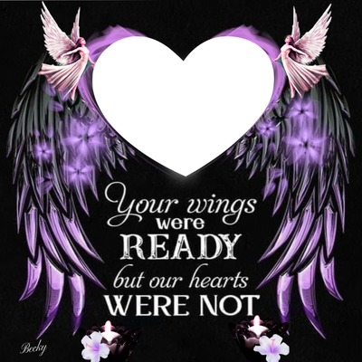 your wings were ready Valokuvamontaasi