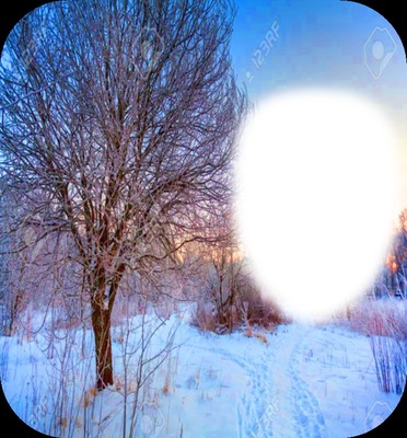 invierno Photo frame effect