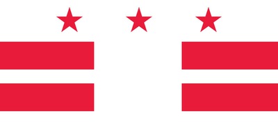 District of Columbia flag Photomontage