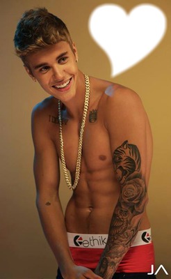 Justin Bieber (Lolly) Fotomontaggio