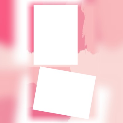 marco rosado para dos fotos2. Montaje fotografico