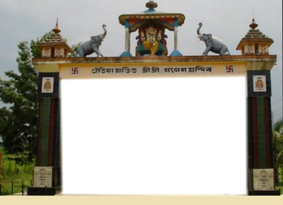 entrée portail Ganesh Fotomontáž