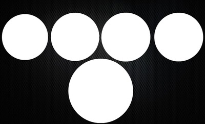 5 Circles Photo frame effect