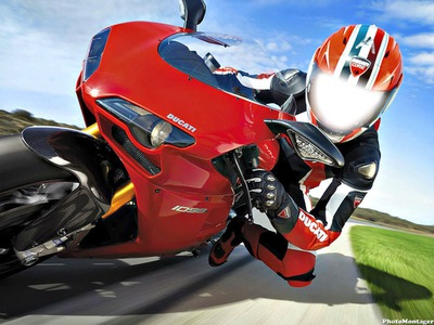 motorbike Photo frame effect