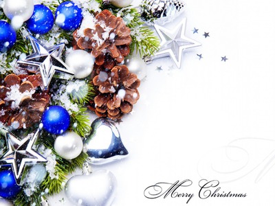 christmas blue Fotomontáž