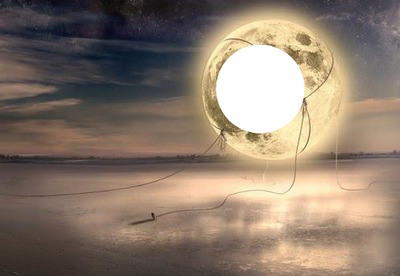 amour lune Фотомонтаж