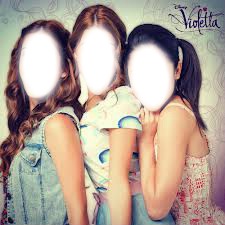 Violetta,Francesca y Camila Photo frame effect