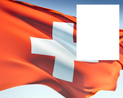 Switzerland flag Photo frame effect
