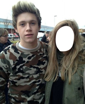 Niall horan with fan Montage photo