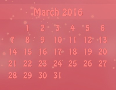 March 2016 Photo frame effect