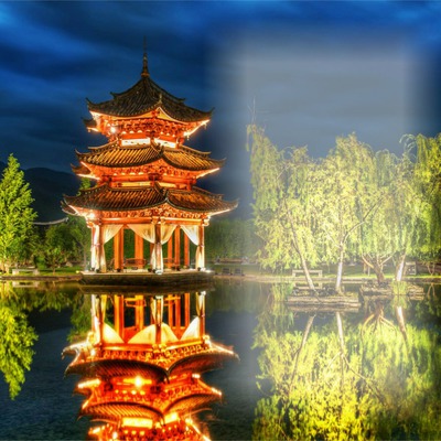 Chinese Photo frame effect