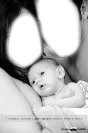 Maman,Papa et bébé Photo frame effect