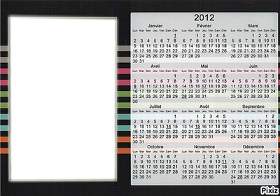 calendrier 2012 Φωτομοντάζ