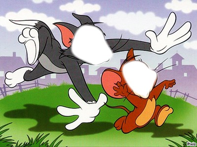 Tom et Jerry Фотомонтаж