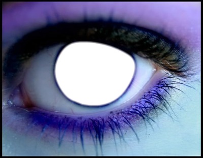 purple eye Fotomontaggio