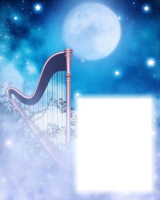 Harpe-lune-nuit Fotomontāža